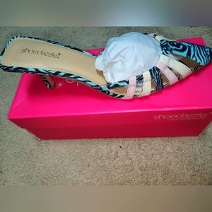 Shoe dazzle Carlla Zebra pumps